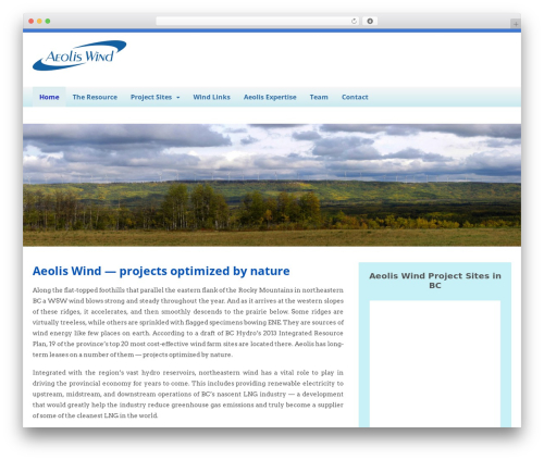 Wooslider WordPress plugin - aeoliswind.ca
