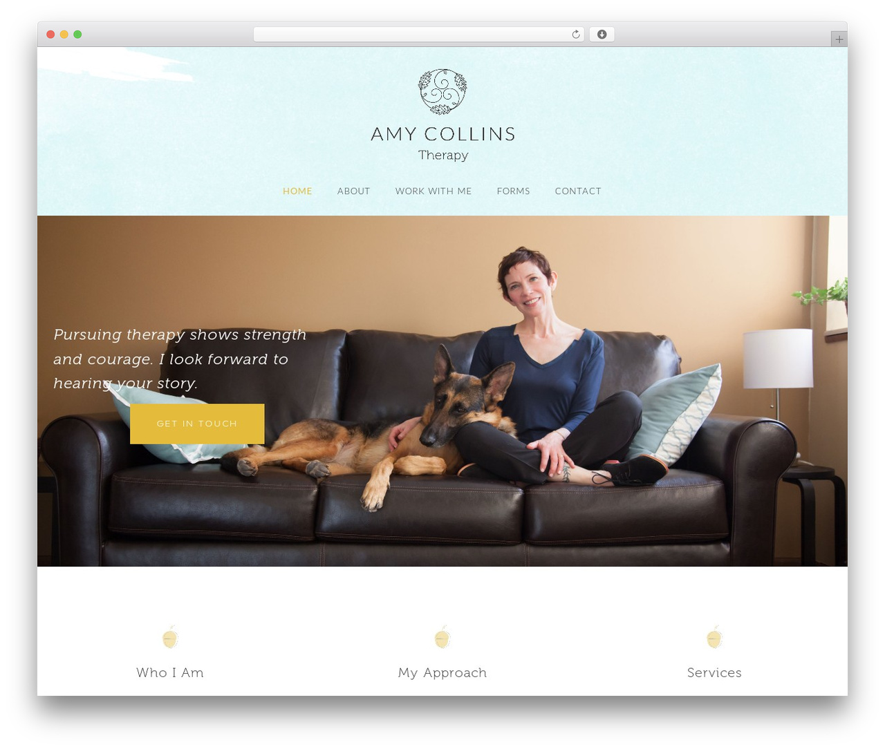 WordPress theme Genesis - amycollinstherapy.com