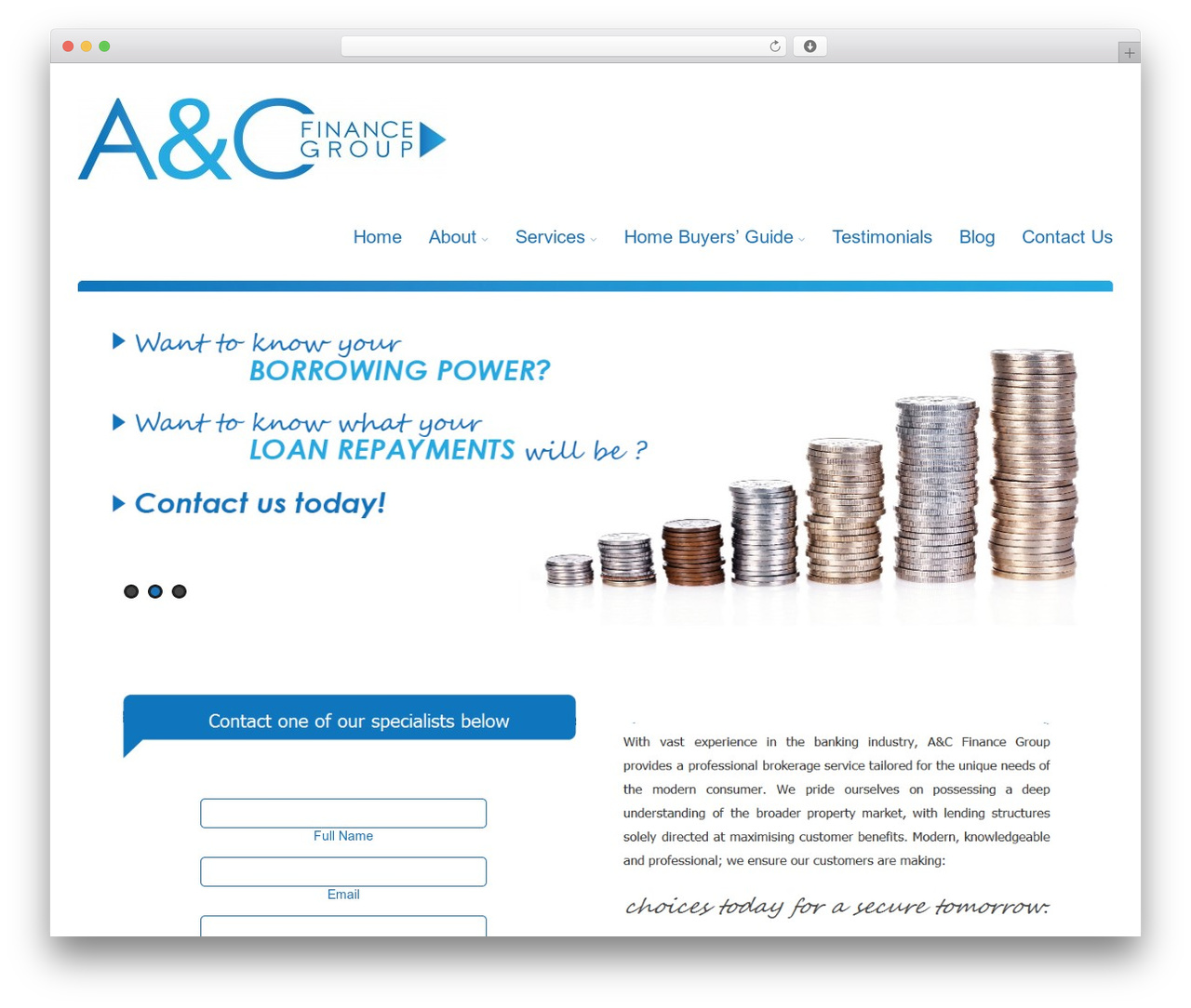WordPress theme Asteria PRO - acfg.com.au