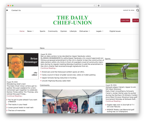 Cherryroad media paywall WordPress plugin - dailychiefunion.com
