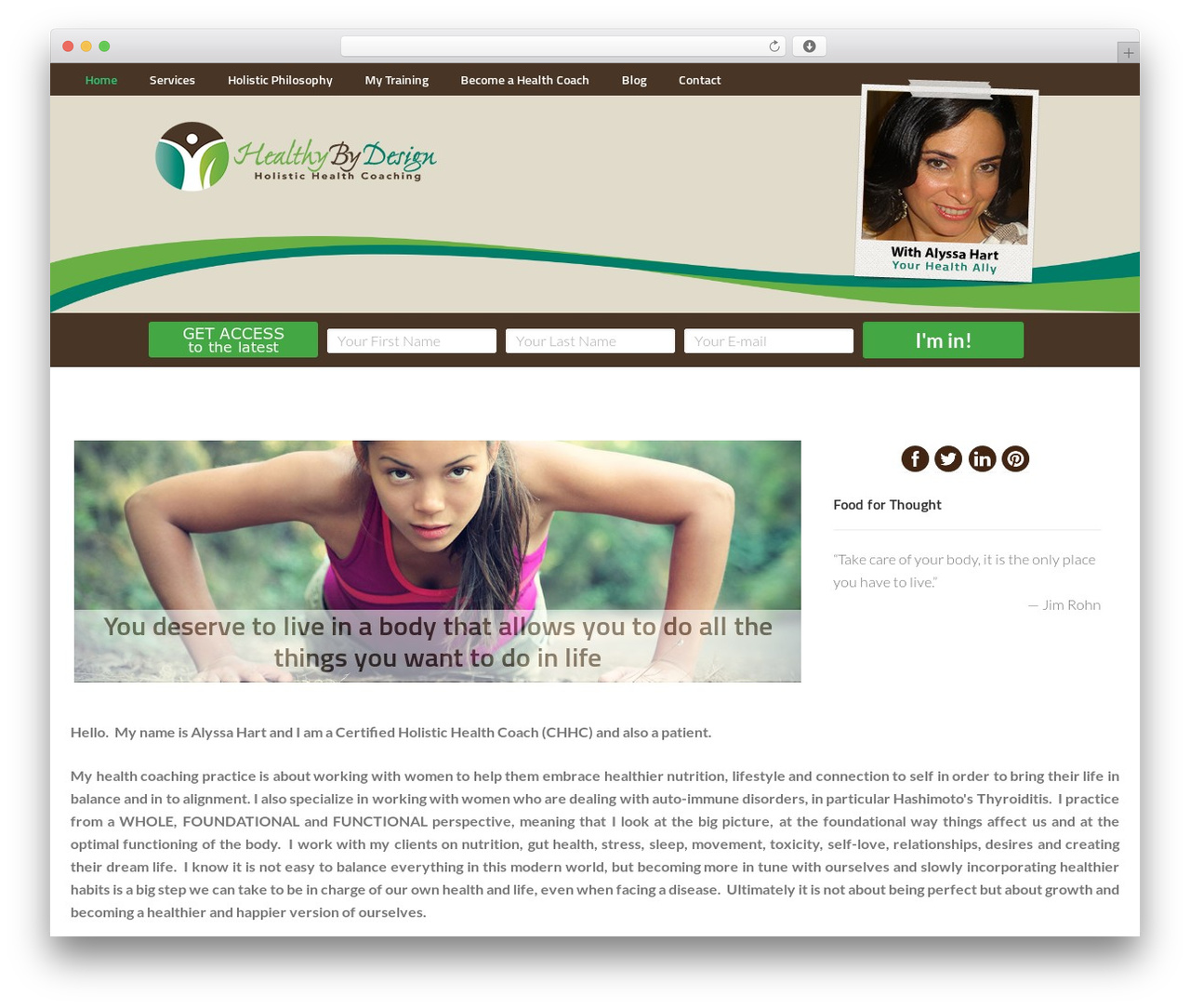 WordPress theme Enterprise Pro Theme - alyssahart.com