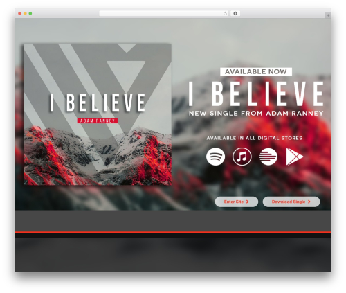 WP theme X - adamranney.org