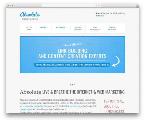 absolute theme WordPress - absoluteinternetmarketing.co.uk