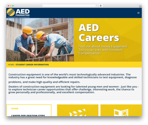 AED_2015 WordPress theme - aedfoundation.org/careers
