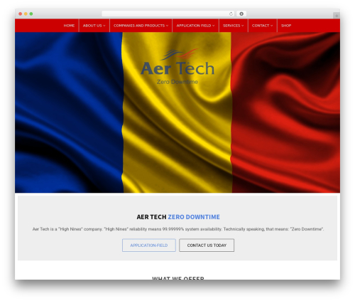 Assan theme WordPress - aertech.ro