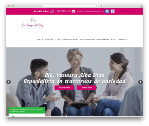 Elegante WP theme - controldelaansiedad.com