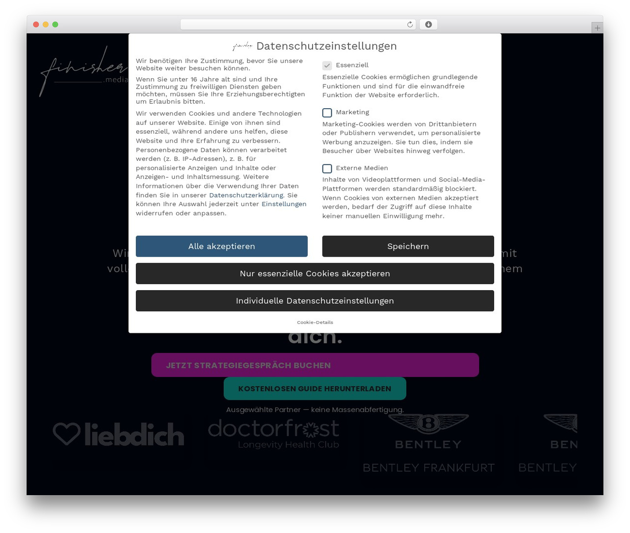 Hello Elementor WordPress theme - finisher.media