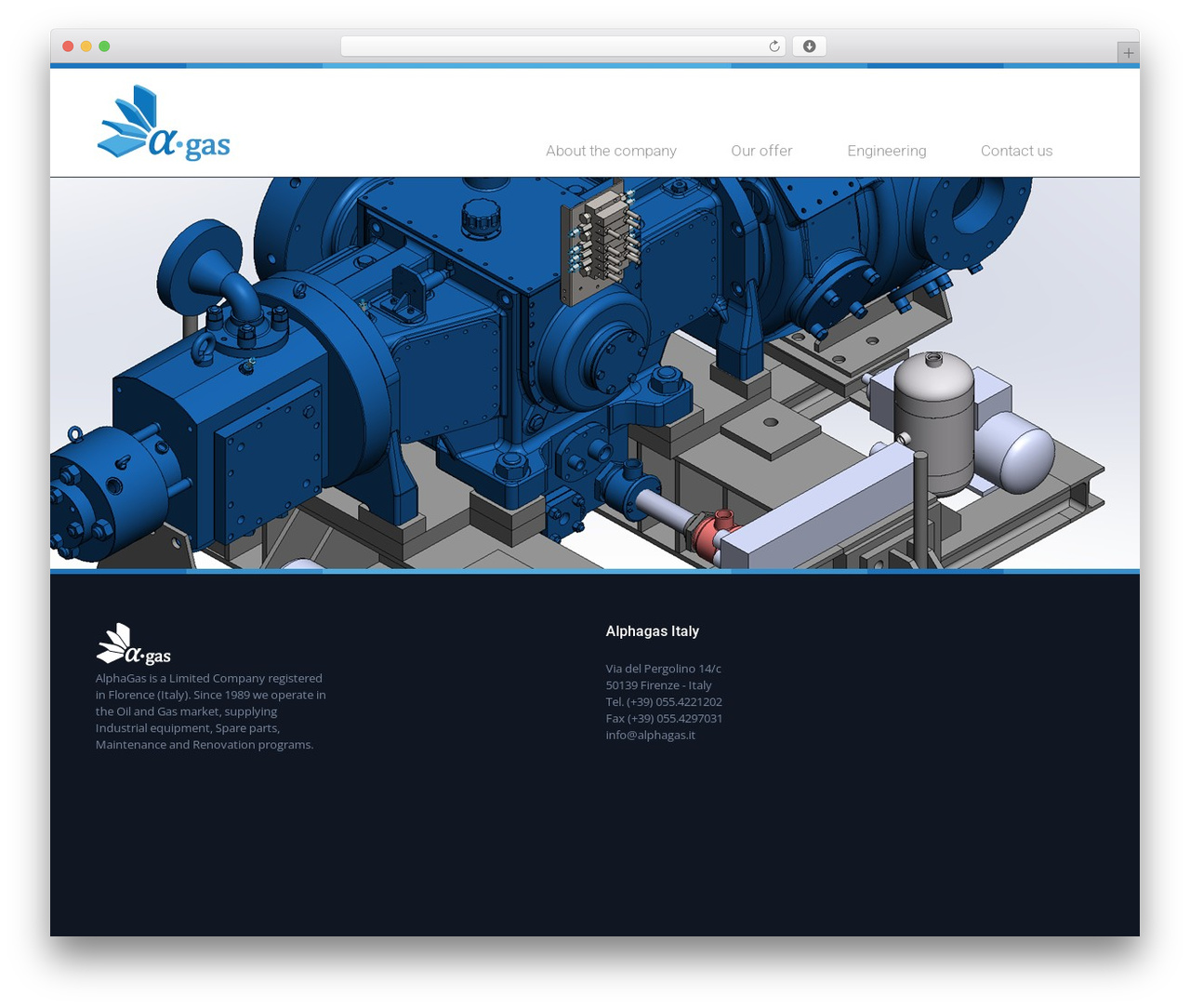 Simplicity WordPress theme design - alphagas.it