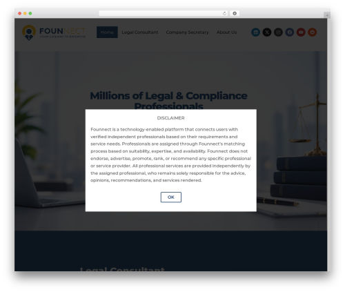 Ukilvai WordPress theme - founnect.com