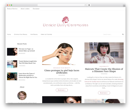 Wanderer WordPress theme - daniciadutryceremonies.com