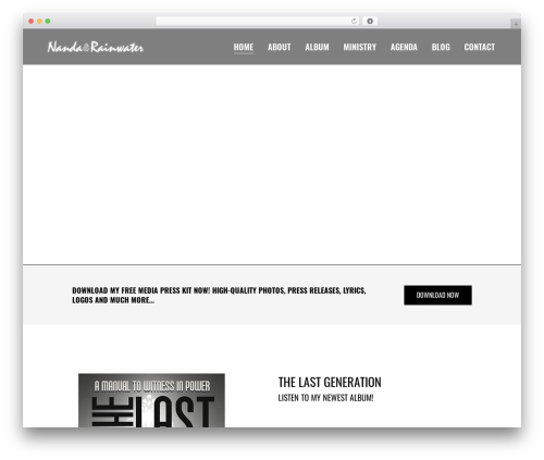 Qode music WordPress plugin - nandarainwater.com
