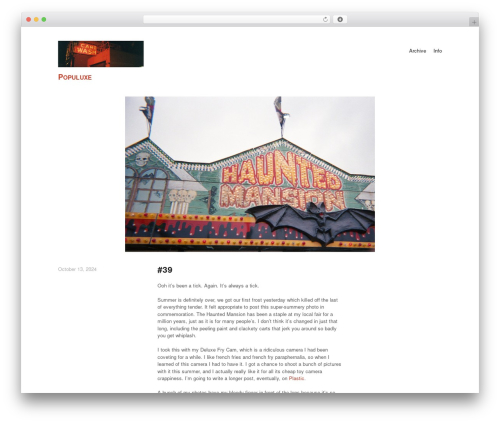 WordPress theme Maker - populuxe.ca WordPress theme Maker - populuxe.ca