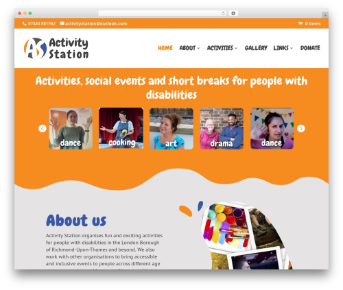 WordPress theme Divi - activitystation.org.uk