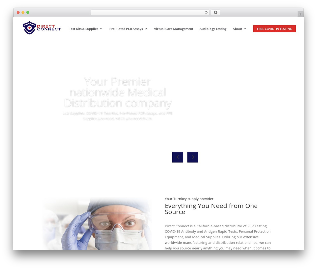 WordPress theme Divi - directconnectltd.com