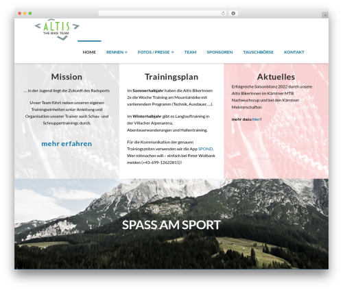 WordPress theme X - altisbike.at