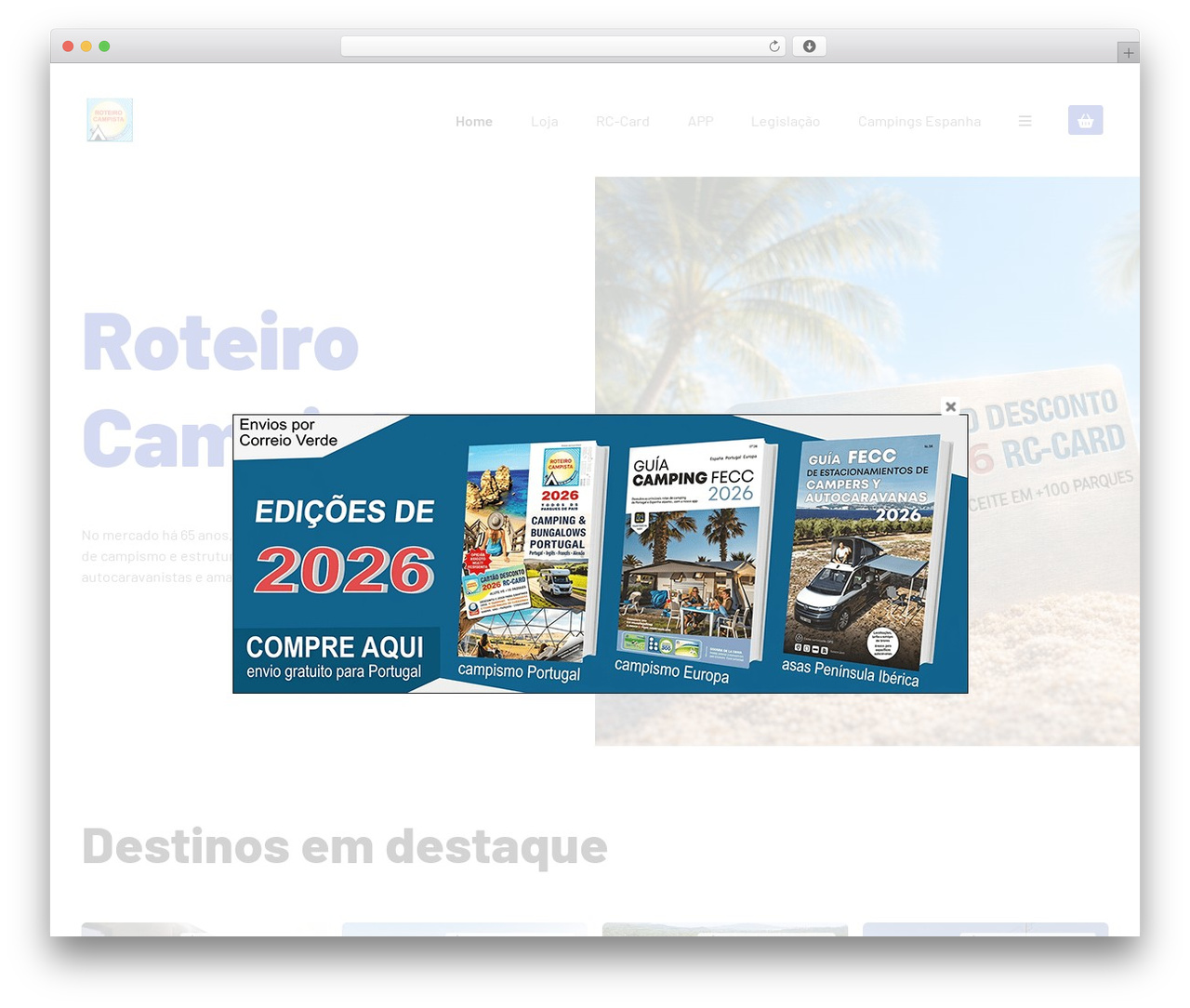 WordPress website theme CitadelaWP - roteiro-campista.pt