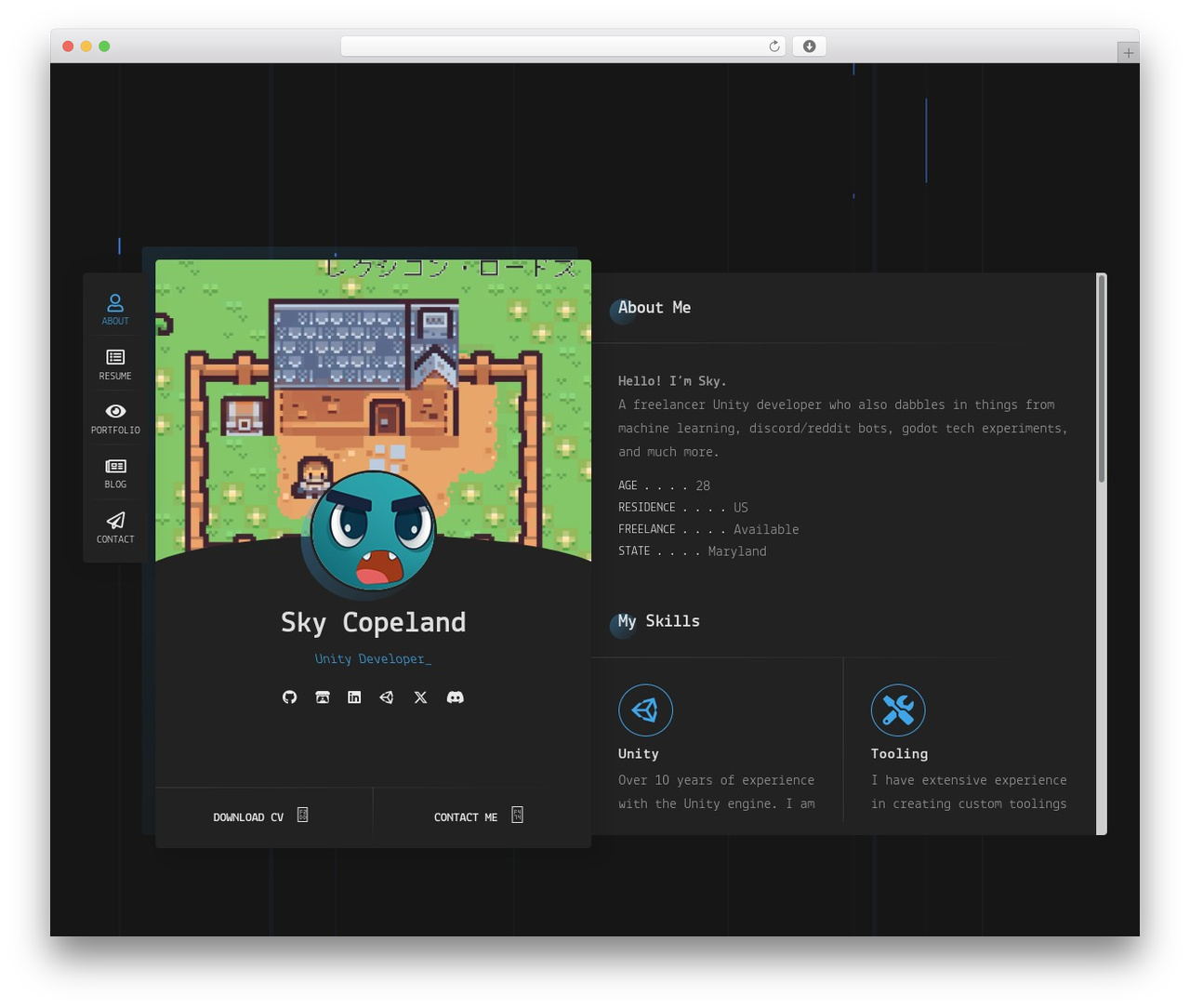 WordPress website theme RyanCV - skycopeland.com WordPress website theme RyanCV - skycopeland.com