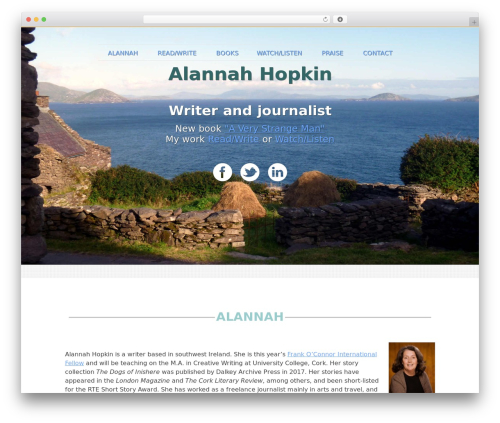 WordPress website theme ViewPoint - alannahhopkin.com
