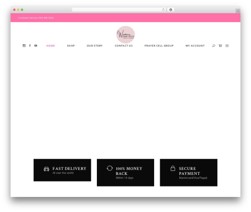 Calla WordPress theme - womenwhopraystore.com