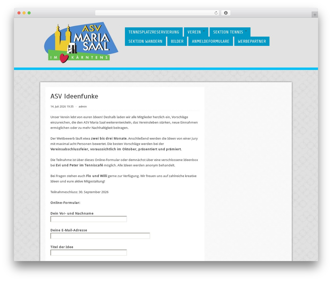 Cell WordPress theme - asv-maria-saal.at/wordpress Cell WordPress theme - asv-maria-saal.at/wordpress