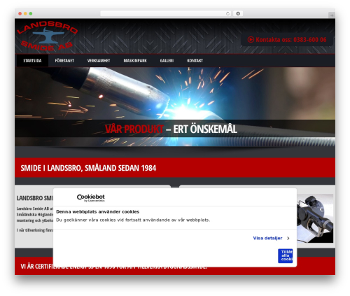 CMS cmsvrx system theme WordPress - landsbrosmide.nu