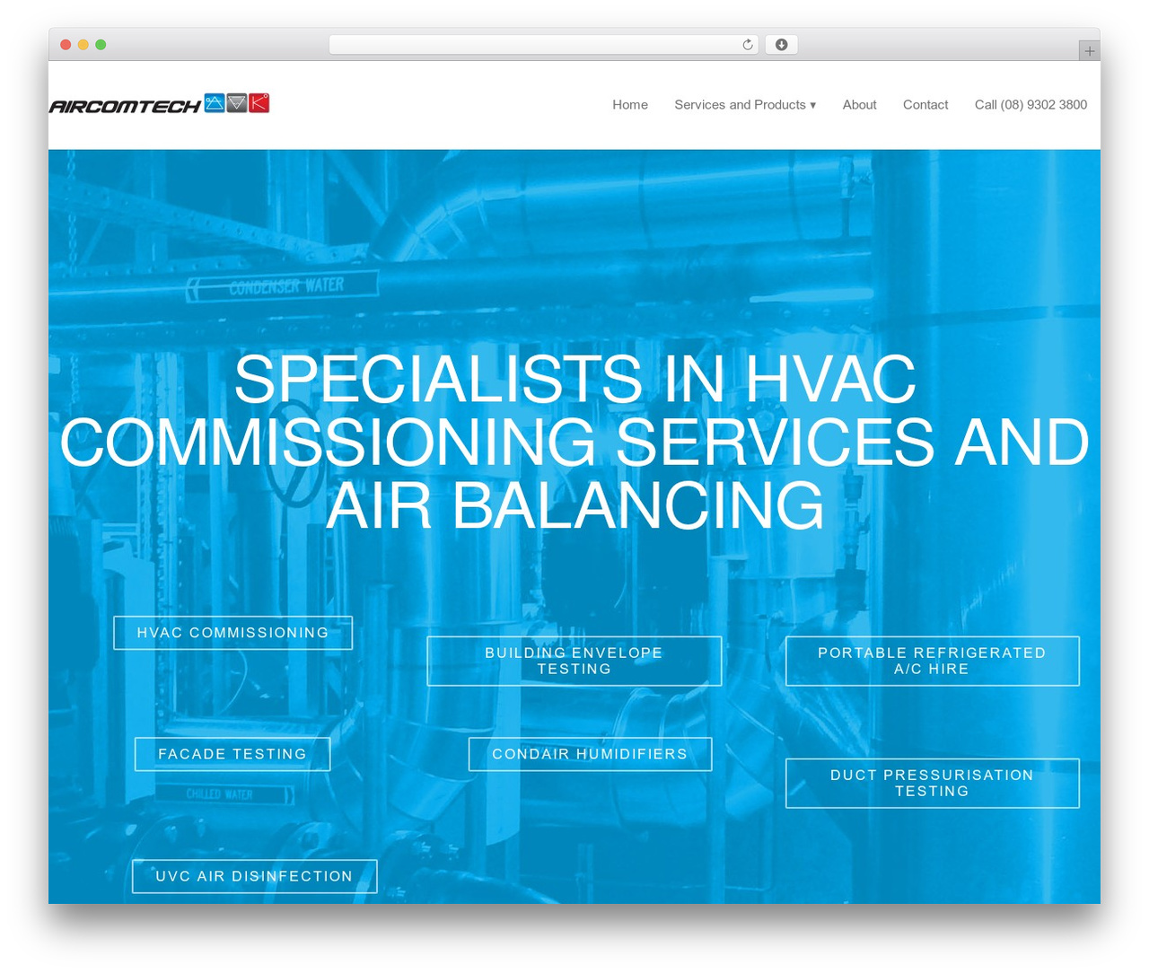 DMS theme WordPress - aircomtech.com.au