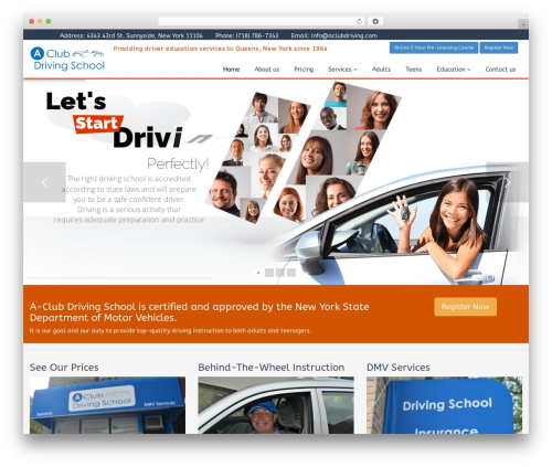 Flat Theme theme WordPress - aclubdriving.com Flat Theme theme WordPress - aclubdriving.com
