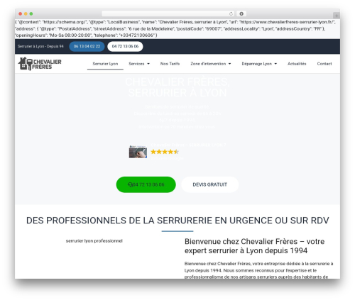 GeneratePress theme WordPress - chevalierfreres-serrurier-lyon.fr