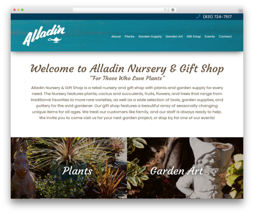 Genesis WordPress theme - alladinnursery.com