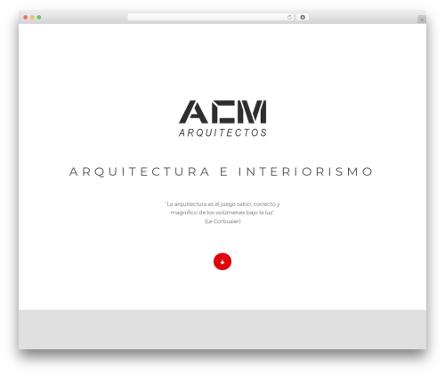 goarch WordPress theme - acmarquitectos.com