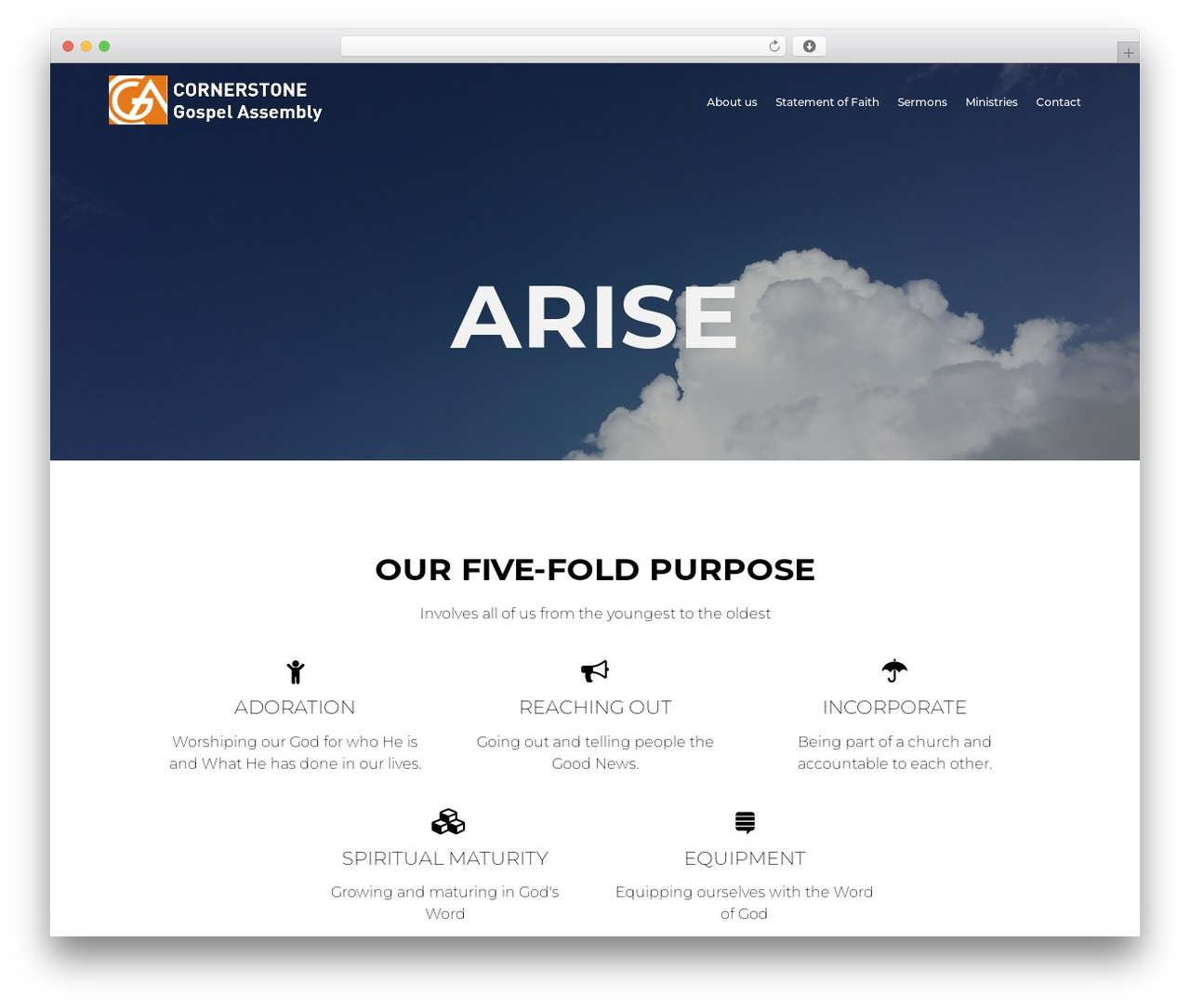KnapStack Theme WordPress page theme - cornerstonebangalore.org