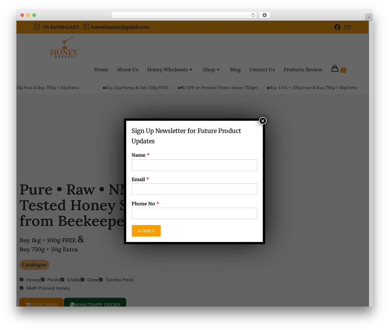 OceanWP WordPress theme - honeybazzar.com