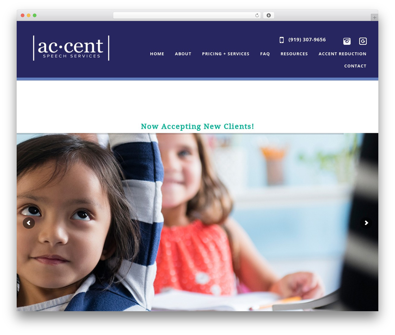 OneEngine top WordPress theme - accentspeechservices.com