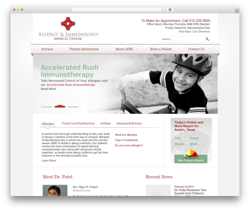 Theme WordPress AIMC - aimedcenter.com