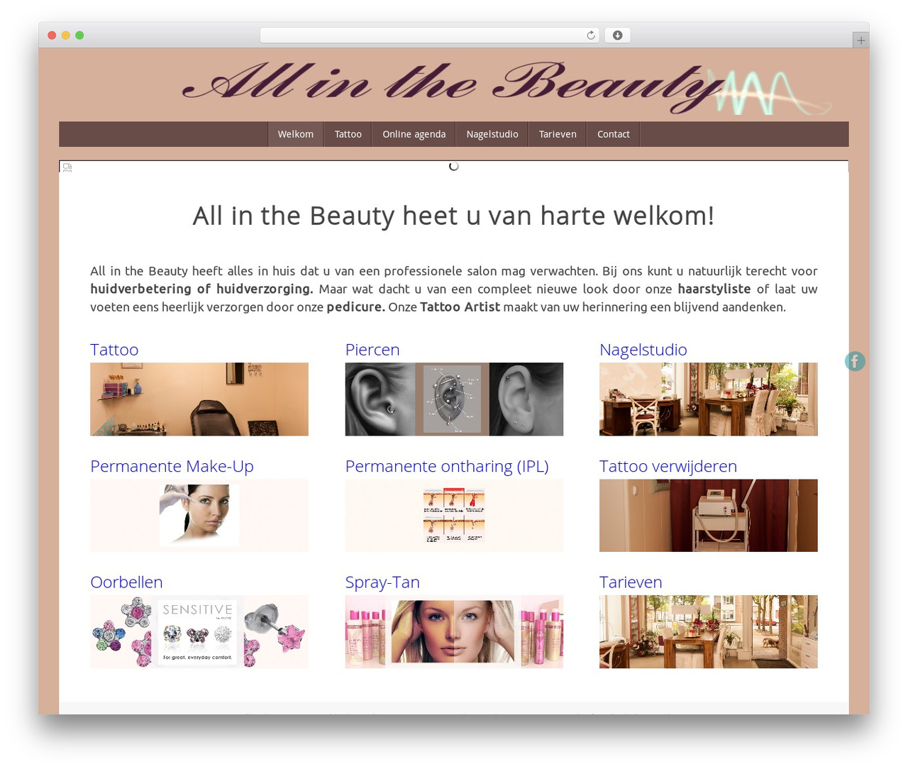 Theme WordPress Tempera - allinthebeauty.nl