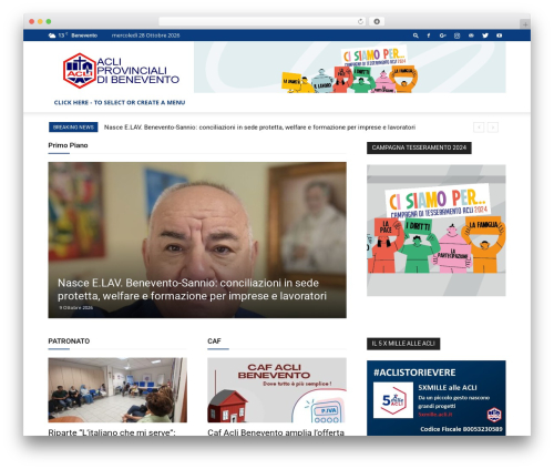 WordPress theme Acli - aclibenevento.com
