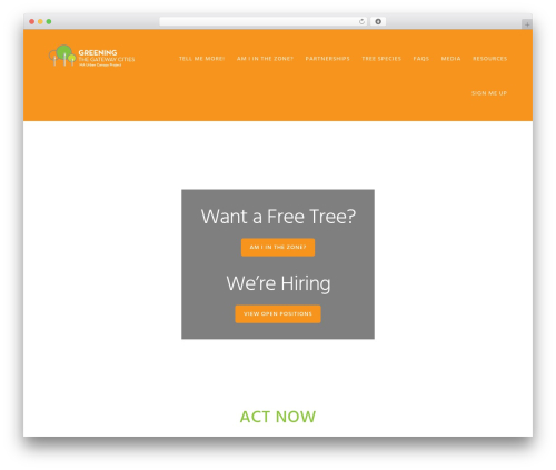 WordPress theme Genesis - maurbancanopy.org