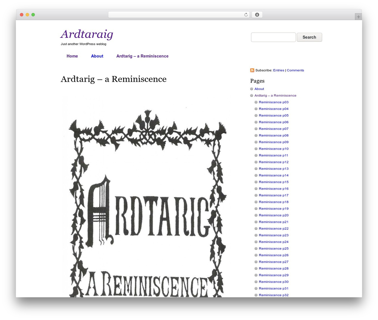 WordPress theme simpleX - ardtaraig.net WordPress theme simpleX - ardtaraig.net