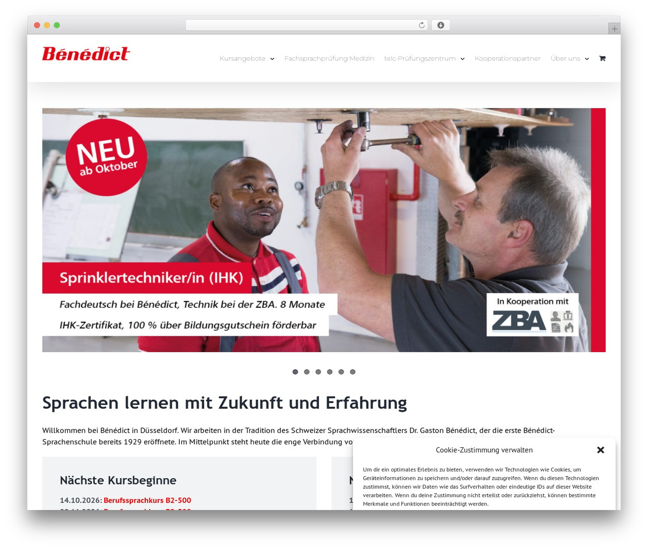 Avada WordPress theme - benedict-schulen.de