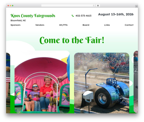 Best WordPress theme JmFramework - knoxcountyfairgrounds.com