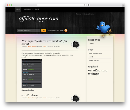 BlackPower WordPress theme - affiliate-apps.com