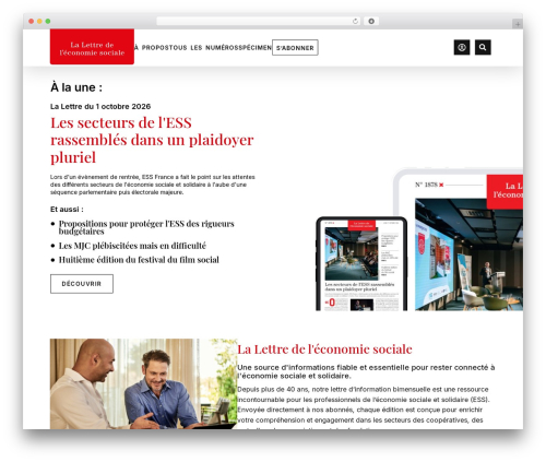 CIEM WordPress theme - economiesociale.com