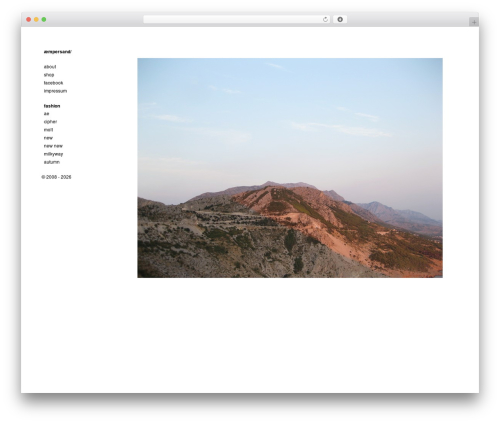 Expositio Theme theme WordPress - aempersand.de