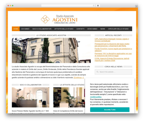 Genesis social profiles menu WordPress plugin - agostiniassociati.net