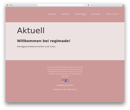 Regimade Theme WordPress theme - regimade.ch