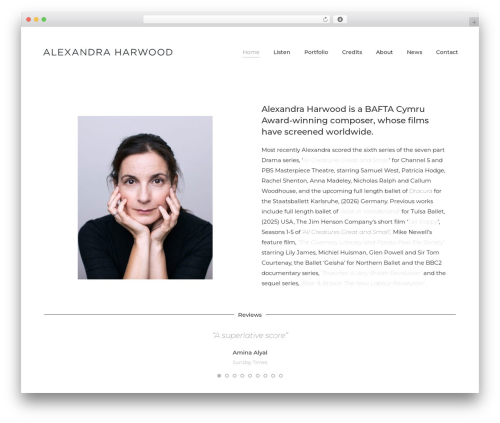 The7 WordPress theme - alexharwood.com