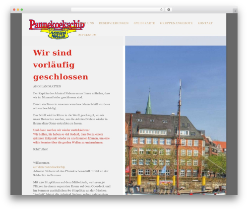 WordPress theme Divi - admiral-nelson.de