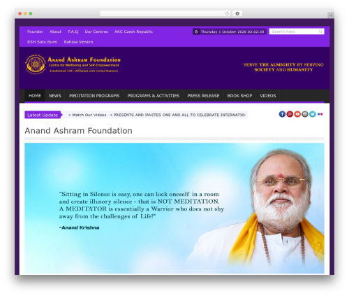 WordPress theme Saladmag - anandashram.asia