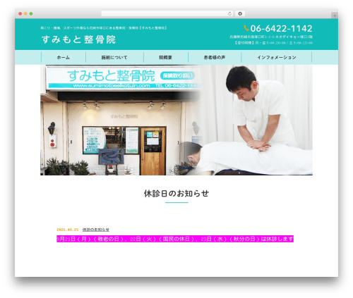 WordPress website theme Themify Basic - sumimotoseikotuin.com
