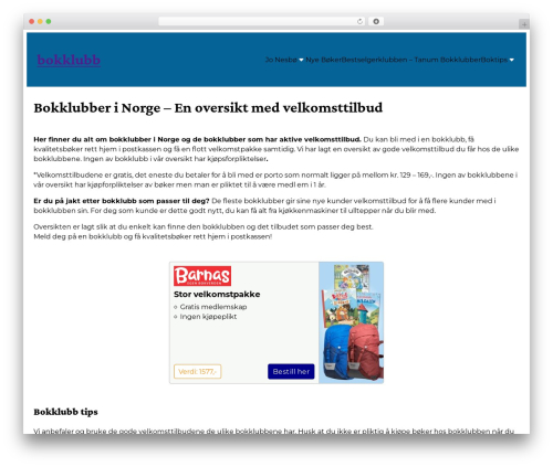 Base Theme WordPress theme - bokklubb.club